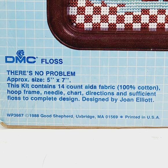 DMC Good Shepherd THERE'S NO PROBLEM 83667 Counted Cross Stitch Kit Bear Ducks - Picture 4 of 6